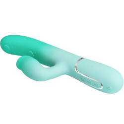 PRETTY LOVE - GIGI WIELOFUNKCYJNY WIBRATOR KRÓLIK AQUA GREEN