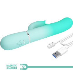 PRETTY LOVE - GIGI WIELOFUNKCYJNY WIBRATOR KRÓLIK AQUA GREEN