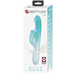 PRETTY LOVE - GIGI WIELOFUNKCYJNY WIBRATOR KRÓLIK AQUA GREEN