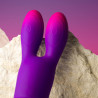 ROCKS-OFF - GLO-GIRL BUNNY FIOLETOWY ELASTYCZNY WIBRATOR