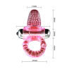 BAILE - SWEET ABS 10 RHYTHMS RING ROZOWY WIBRATOR PENIS PIERSCIEN