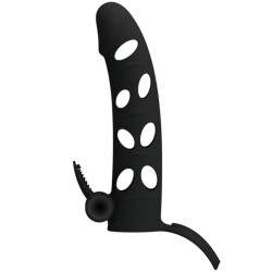 PRETTY LOVE - FUNDA SILICONA CON VIBRACIÓN 15.2 CM