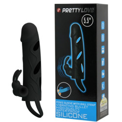 PRETTY LOVE - OSLONA SILIKONOWA Z WIBRACJA 14 CM 1,0