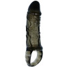 BAILE - FUNDA EXTENSORA PENE CON STRAP PARA TESTÍCULOS NEGRO 13.5 CM