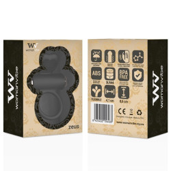 WOMANVIBE - SILIKONOWY PIERSCIEN WIBRATOROWY ZEUS