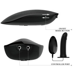 PRETTY LOVE - PASEK VITO Z WYSOKIM DILDO I WIBRACJA 17,3 CM