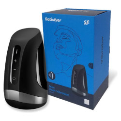 SATISFYER - MEZCZYZNA MASTURBATOR WIBRACJI CIEPLA