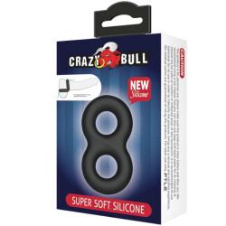 CRAZY BULL - PODWOJNY PIERSCIEN SILIKONOWY MEDYCZNY