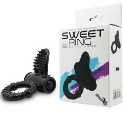 BAILE - PIERSCIEN WIBRUJACY SWEET RING Z TEKSTUROWANYM KROLIKIEM