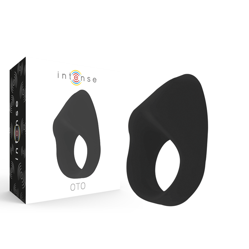 INTENSE - ANELLO VIBRATORE RICARICABILE OTO NERO INTENSE - ANELLO VIBRATORE RICARICABILE OTO NERO