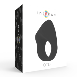 INTENSE - OTO CZARNY, LADOWANY PIERSCIEN WIBRATOROWY