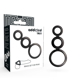 ADDICTED TOYS - ZESTAW PIERSCIENI DO PENISA BRAZOWE