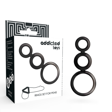 ADDICTED TOYS - ZESTAW PIERSCIENI DO PENISA BRAZOWE