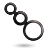 ADDICTED TOYS - ZESTAW PIERSCIENI DO PENISA BRAZOWE