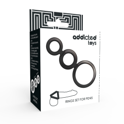 ADDICTED TOYS - ZESTAW PIERSCIENI DO PENISA BRAZOWE