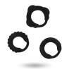 ADDICTED TOYS - ZESTAW C-RING CZARNY