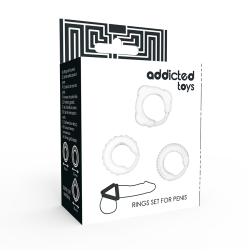 ADDICTED TOYS - ZESTAW C-RING PRZEZROCZYSTY