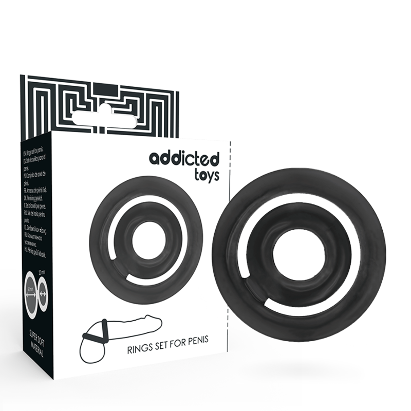 ADDICTED TOYS - POTENZ- C-RING PENE NERO ADDICTED TOYS - POTENZ- C-RING PENE NERO
