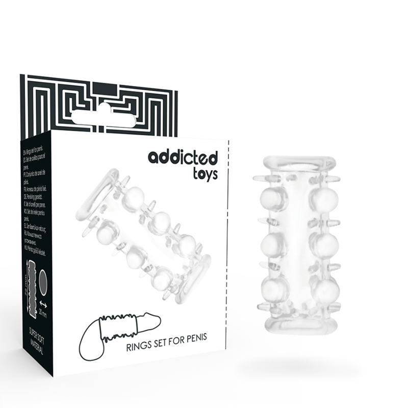 ADDICTED TOYS - NAKLADKA NA PENISA PRZEZROCZYSTA ADDICTED TOYS - NAKLADKA NA PENISA PRZEZROCZYSTA