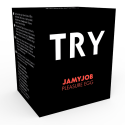 JAMYJOB - MASTURBATOR JAJECZKOWY W WERSJI CZARNEJ DYSKRETNY