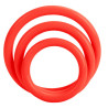 CALEXOTICS - ZESTAW TRI-RINGS CZERWONY