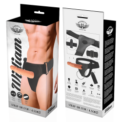 HARNESS ATTRACTION - WILLIAN HOLLOW RNES Z WIBRATOREM 17 CM -O- 4.5 CM