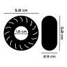 POWERING - ANELLO PER PENE SUPER FLESSIBILE E RESISTENTE 5CM PR08 NERO