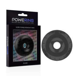 POWERING - SUPER ELASTYCZNY I WYTRZYMALY PIERSCIEN NA PENIS 5CM PR08 CZARNY