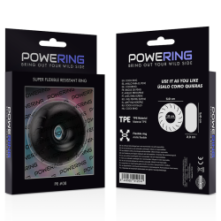 POWERING - SUPER ELASTYCZNY I WYTRZYMALY PIERSCIEN NA PENIS 5CM PR08 CZARNY