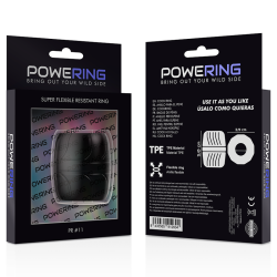 POWERING - SUPER ELASTYCZNY I WYTRZYMALY PIERSCIEN NA PENIS 5 CM PR11 CZARNY