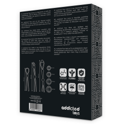 ADDICTED TOYS - ELASTYCZNY SILIKONOWY ZESTAW PIERSCIENI NA PENISA 7 SZT