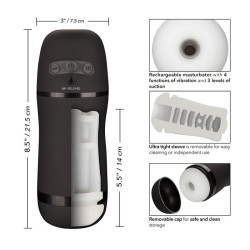 CALEXOTICS - OPTIMUM POWER MASTURBATOR Z WIBRACJĄ I FALAMI STYMULUJĄCYMI