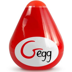 G-VIBE - TEKSTURALNE JAJKO Masturbator wielokrotnego uZytku, czerwone