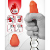 G-VIBE - TEKSTURALNE JAJKO Masturbator wielokrotnego uZytku, czerwone