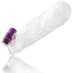 OHMAMA - TEKSTUROWANA POCHWA NA PENIS Z WIBRUJACYM POCISKIEM