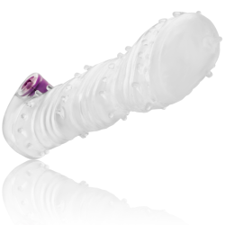 OHMAMA - TEKSTUROWANA POCHWA NA PENIS Z SZEROKA KONCOWKA WIBRACYJNA