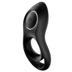 SATISFYER - LEGENDARNY WIBRATOR DUO RING CZARNY