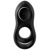 SATISFYER - LEGENDARNY WIBRATOR DUO RING CZARNY
