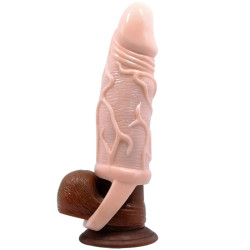 BAILE - FUNDA EXTENSORA PENE CON STRAP PARA TESTÍCULOS 13.5 CM