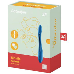 SATISFYER - ELASTYCZNY WIBRATOR GAME MULTI NIEBIESKI