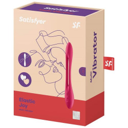 SATISFYER - ELASTIC JOY MULTI WIBRATOR CZERWONY