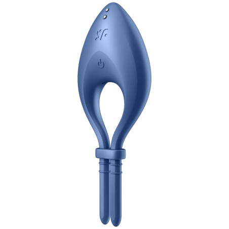 SATISFYER - APLIKACJA WIBRATOR BULLSEYE RING NIEBIESKA