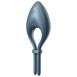 SATISFYER - APLIKACJA WIBRATOR BULLSEYE RING SZARY