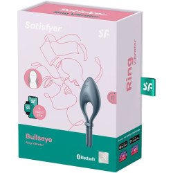 SATISFYER - APLIKACJA WIBRATOR BULLSEYE RING SZARY