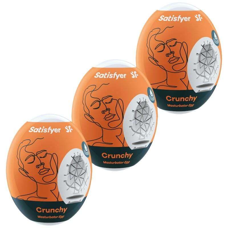 SATISFYER - 3 CHRUPIACE JAJKA MASTURBATORA