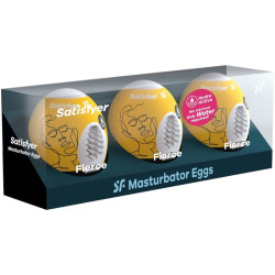 SATISFYER - 3 JAJKA MASTURBATORA FIERCE