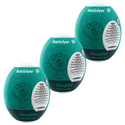 SATISFYER - 3 NIEGRZECZNE JAJA DO MASTURBACJI