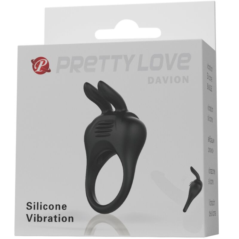 PRETTY LOVE - DAVION RABBIT VIBRATORRING PRETTY LOVE - DAVION RABBIT VIBRATORRING