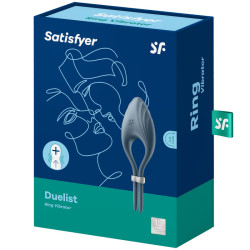 SATISFYER - WIBRATOR PIERSCIENIOWY DUELIST SZARY