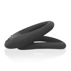 OHMAMA - PODWOJNY PIERSCIEN SILIKONOWY 3,5 CM - 4,5 CM